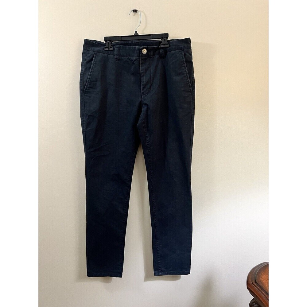Bonobos Original Stretch Washed Chino Skinny Jet Blue Navy 32x30 - (*FADED*)